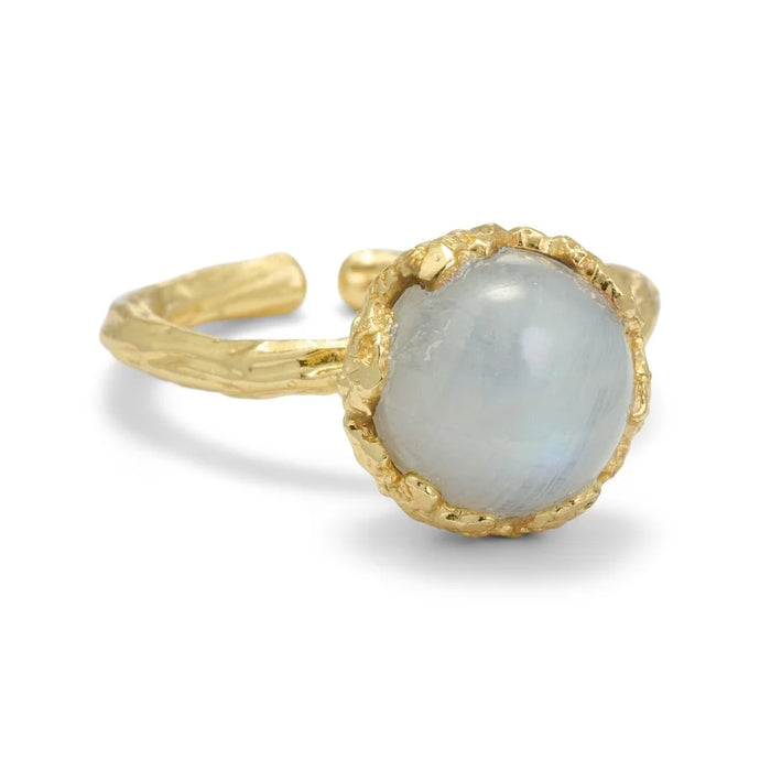 Rainbow Moon Stone Ring