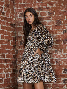 Leopard Smock Mini