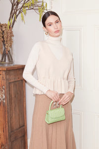 Sleeveless Peplum Jumper