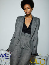 Load image into Gallery viewer, Metallic Double Breasted Blazer