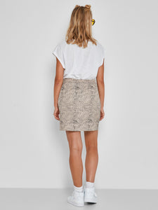 High Waist Speckle Mini Skirt