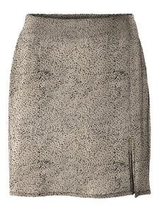 High Waist Speckle Mini Skirt