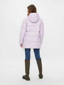 Lilac Puffa Coat