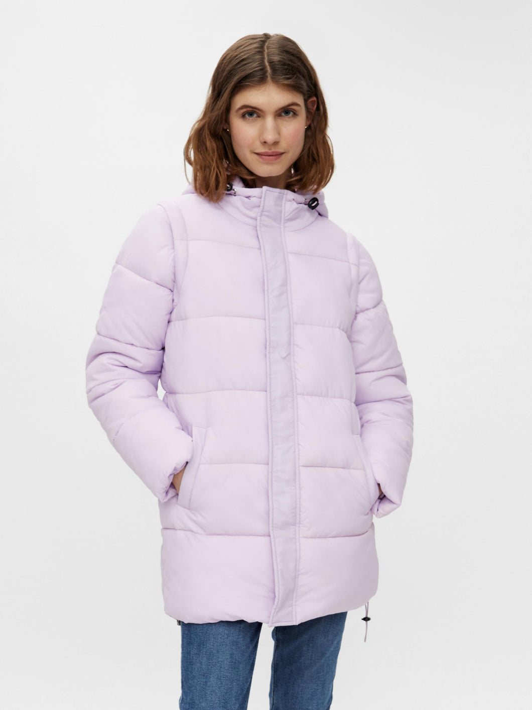 Lilac Puffa Coat