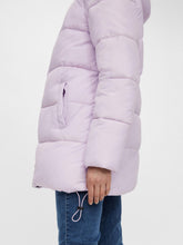 Load image into Gallery viewer, Lilac Puffa Coat