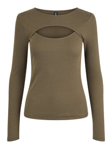 Cut Out Long Sleeve Top