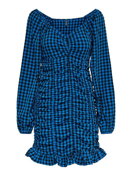 Gingham Ruched Dress