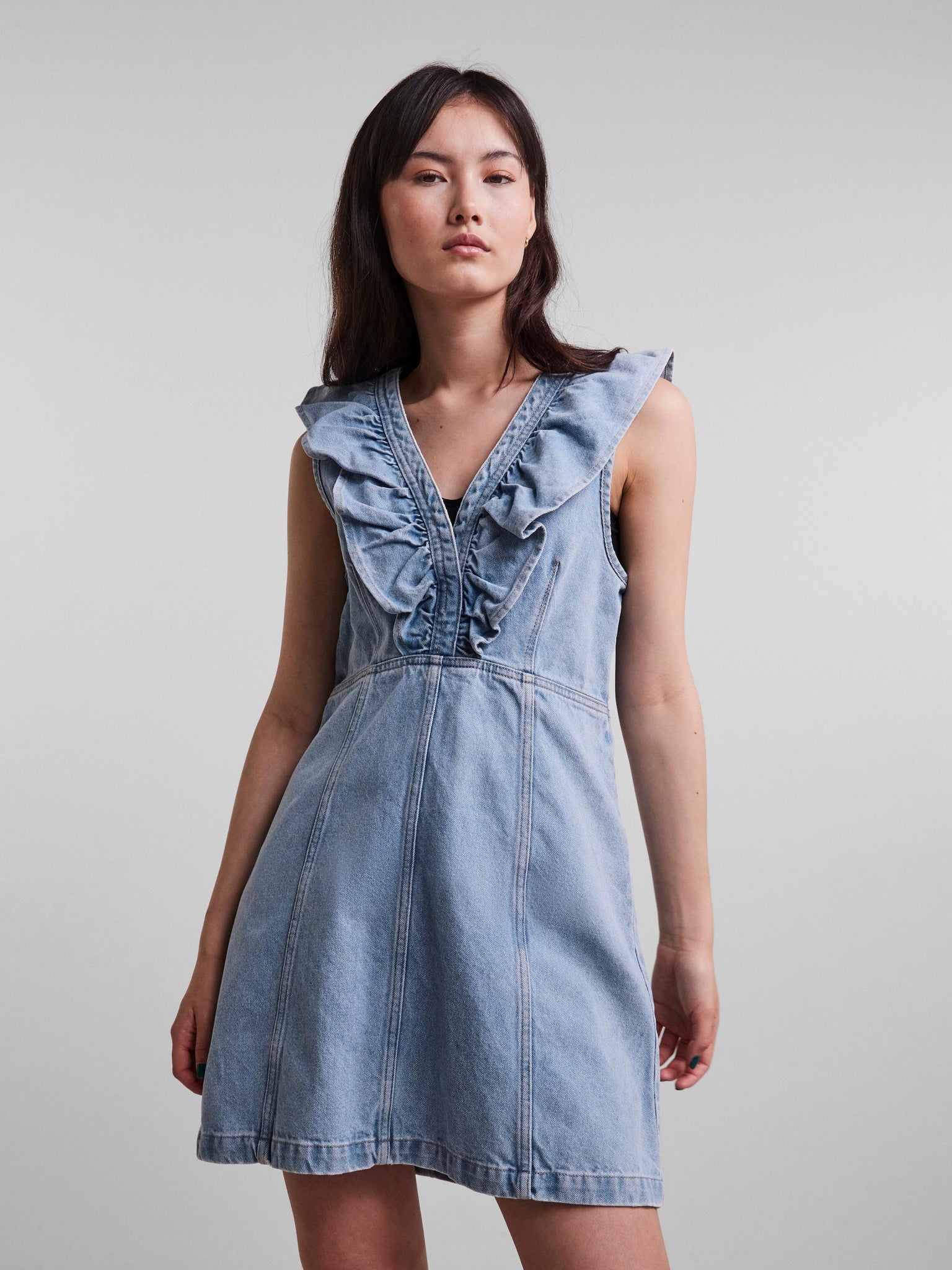 Warehouse denim outlet pinafore dress