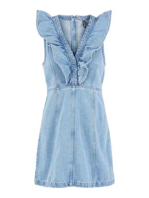 Ruffle Denim Pinafore