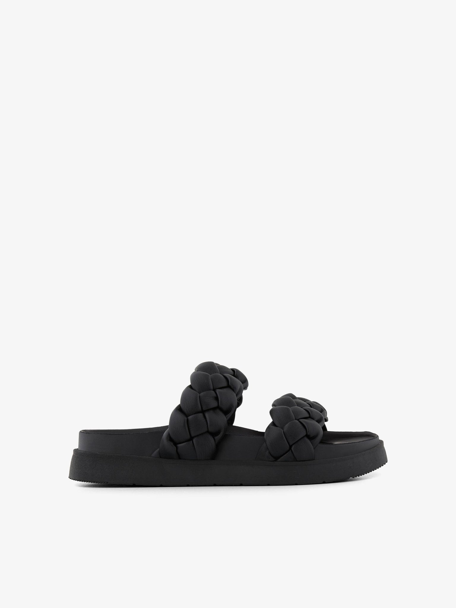Braided slip on sandals clearance