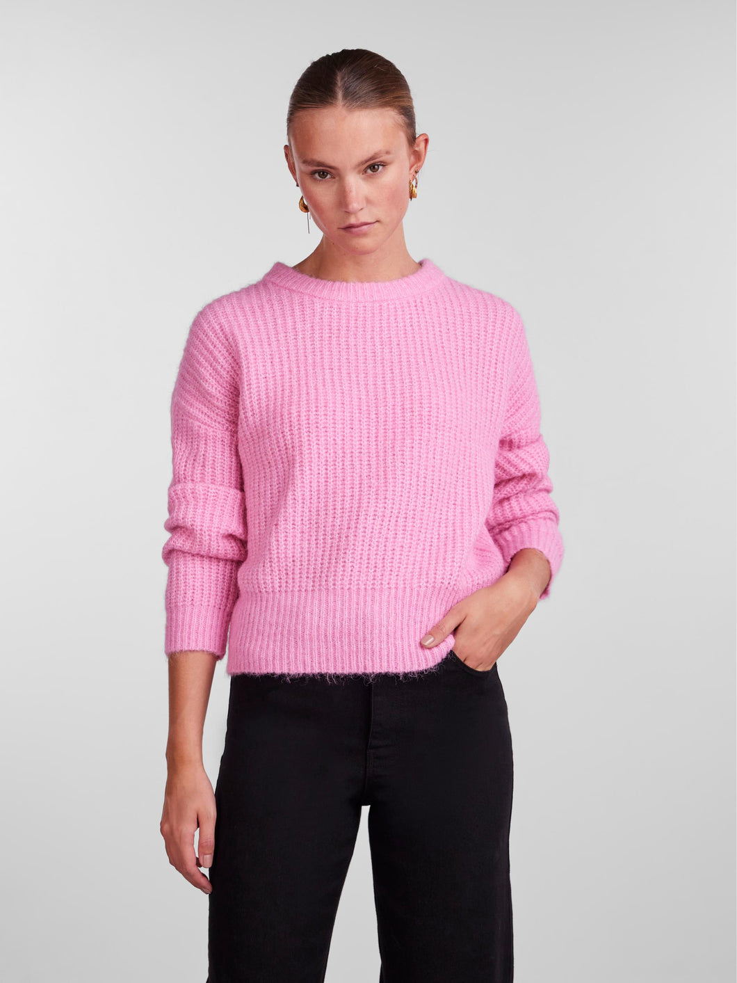 Candy Pink Dahlia Knit
