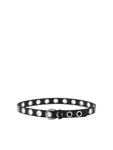 Silver Eyelet Jeans Belt