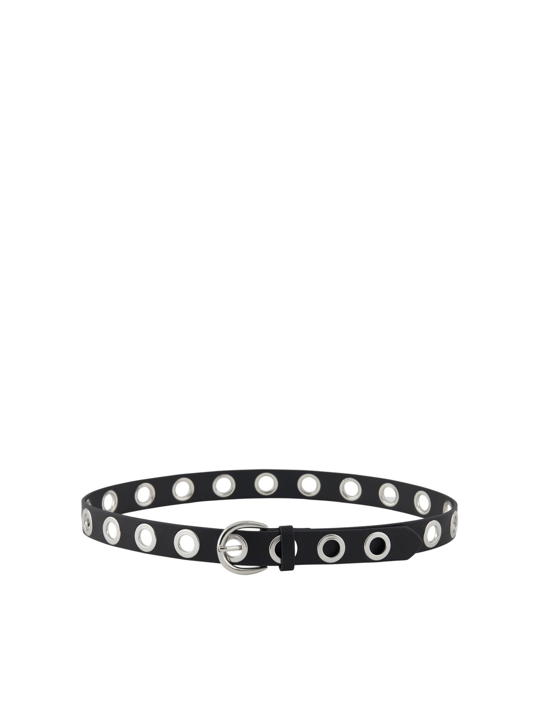 Silver Eyelet Jeans Belt