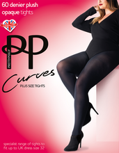 Load image into Gallery viewer, Curve 60 Denier Plush Opaque Tights