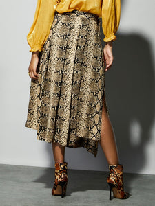 Serpent D-Ring Wrap Skirt