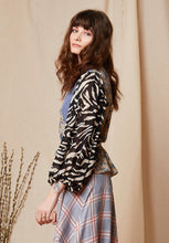 Load image into Gallery viewer, Zebra Floral Wrap Blouse