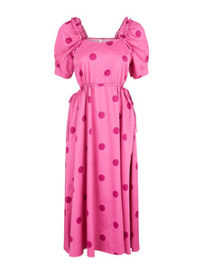 Dotty Puff Sleeve Dress