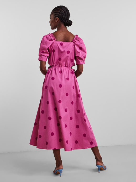 Dotty Puff Sleeve Dress