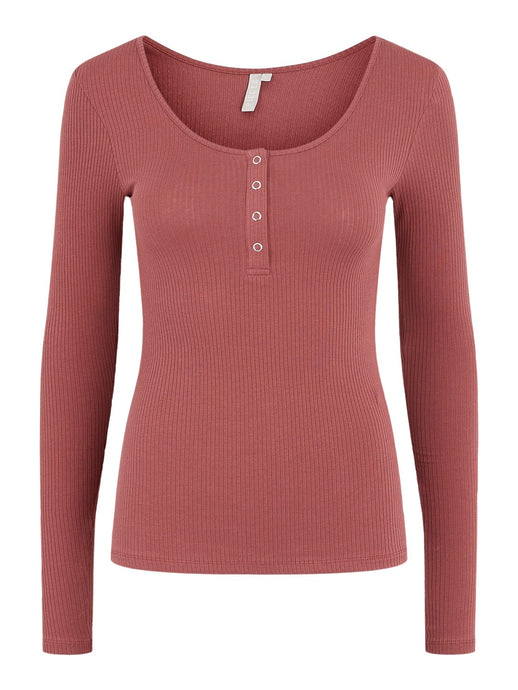 Ribbed Scoop Neck Top