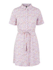 Floral Shirt Mini Dress