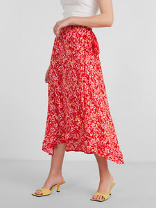 Poppy Floral Wrap Skirt