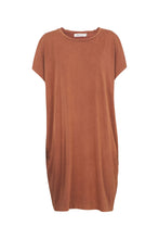 Load image into Gallery viewer, Mocha Jersey T-shirt Dress