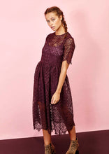 Load image into Gallery viewer, Crochet Lace Midi Dress