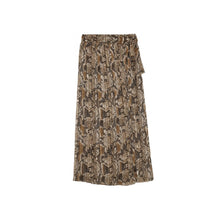 Load image into Gallery viewer, Pleated Snake Wrap Skirt