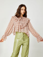 Load image into Gallery viewer, Floral Ruffle Blouse