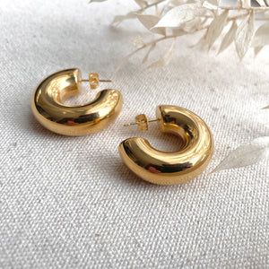 Everyday Chunky Gold Hoops