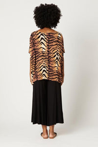 Tiger Cap sleeve Top