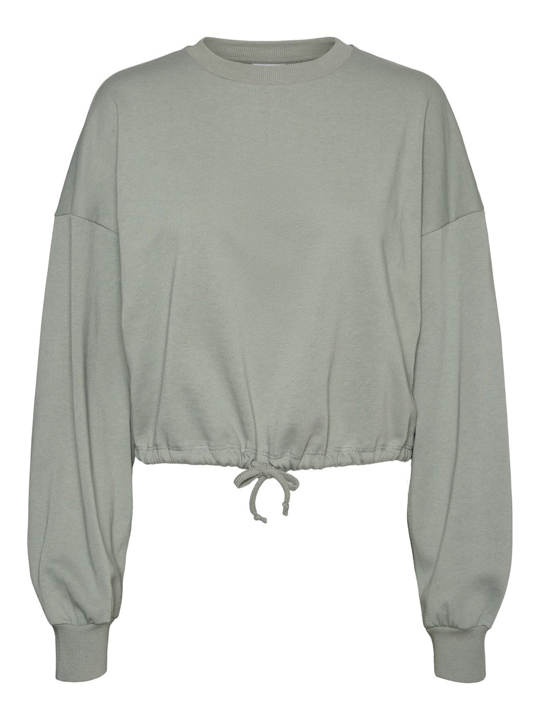 Cropped Tie Waist Sweat