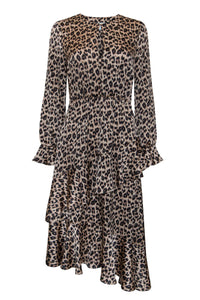 Classic Leopard Midi Dress