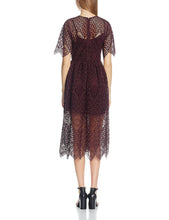 Load image into Gallery viewer, Crochet Lace Midi Dress