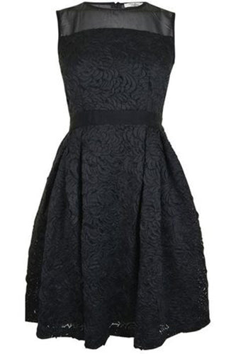 Laser Cut Skater Dress
