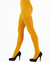 Load image into Gallery viewer, 60 Denier Yellow Opaque Tights